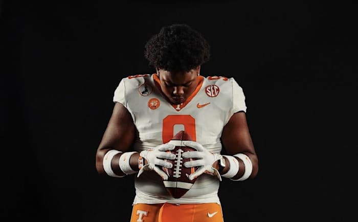 2025 4-star DL Ethan Utley during an unofficial visit to Tennessee. (Photo courtesy of Ethan Utley)