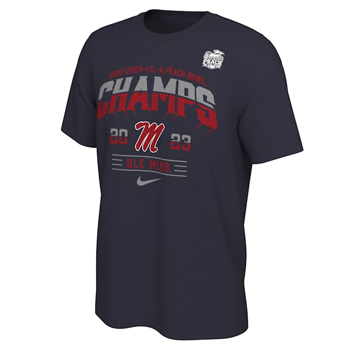 Ole Miss Rebels 2023 Peach Bowl Champions Men's Locker Room Tee