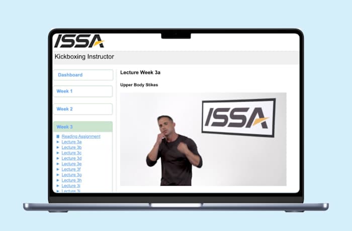 ISSA Kickboxing Review Inlines - Lesson Overview