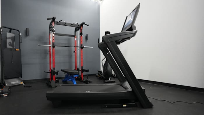 Side view of NordicTrack 2450 treadmill