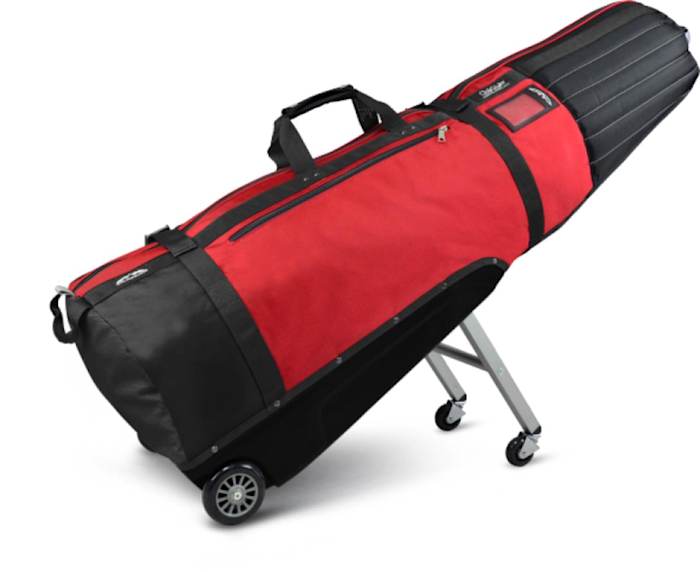 Sun Mountain’s ClubGlider helps golf travelers roll toward their destination.