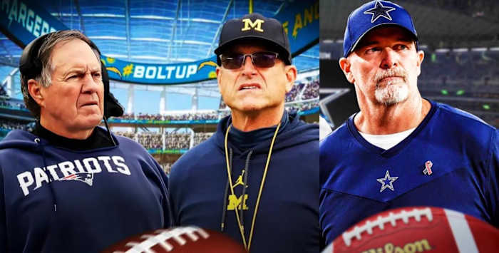 belichick, harbaugh and quinn