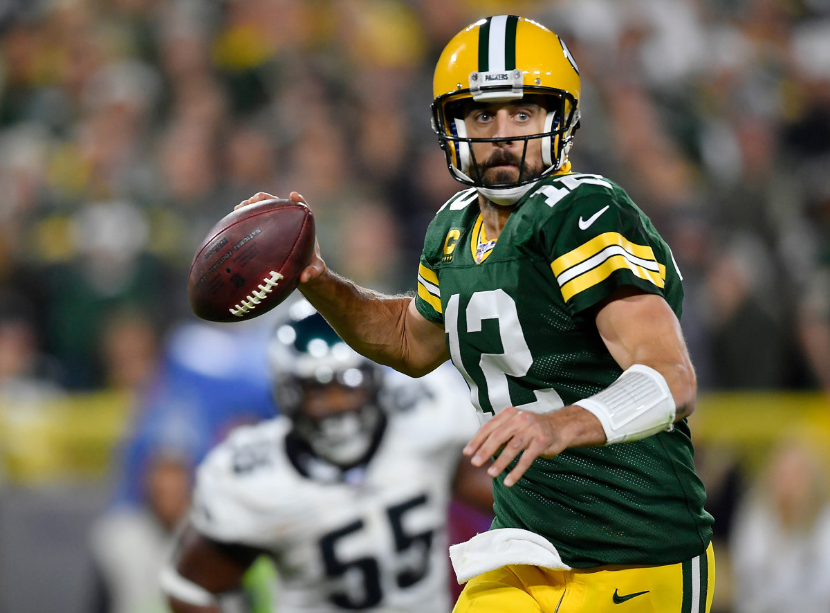 aaron rodgers, green bay packers, matt laFleur, philadelphia eagles