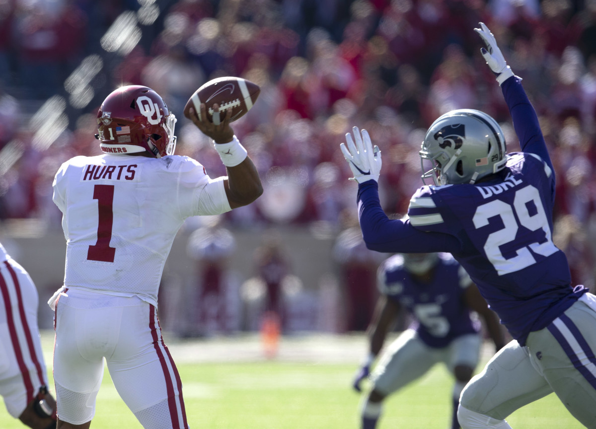 QB, Jalen Hurts and Oklahoma lost to K-State this weekend
