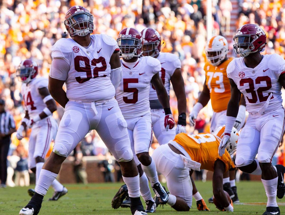 Alabama nose tackle Quinnen Williams, 2018