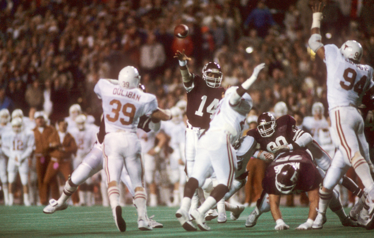 A record-setting QB at A&M, Kevin Murray declared for the draft with a year of eligibility remaining, went unselected and never played in the NFL. His coach, Jackie Sherrill, compares him to Namath, Stabler and Marino.