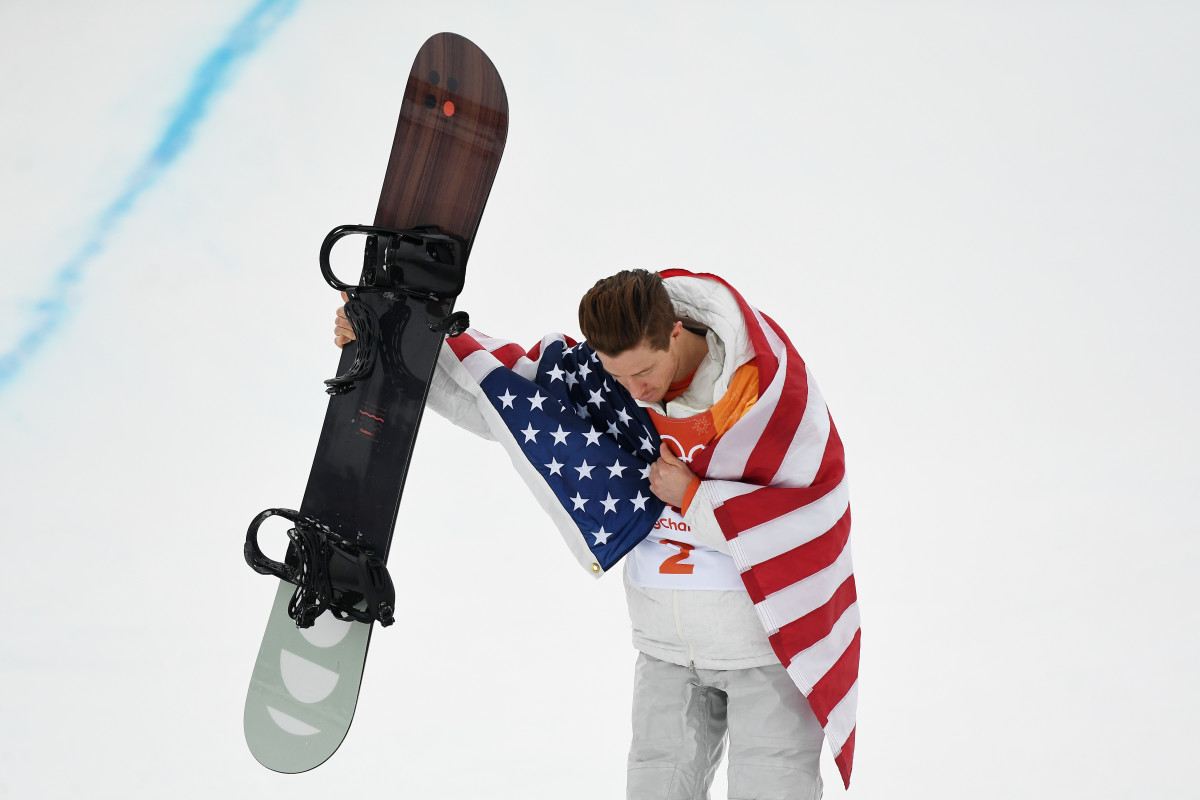 Shawn White Gold Medal Celebration