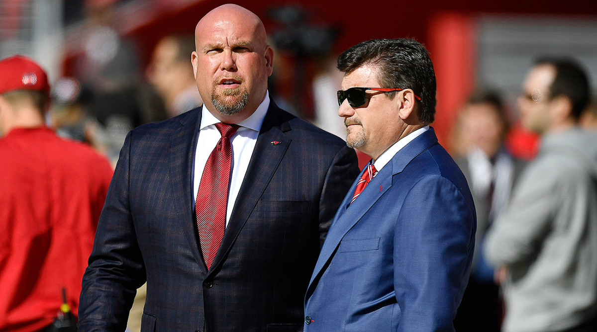 Cardinals GM Steve Keim (left) and president Michael Bidwill