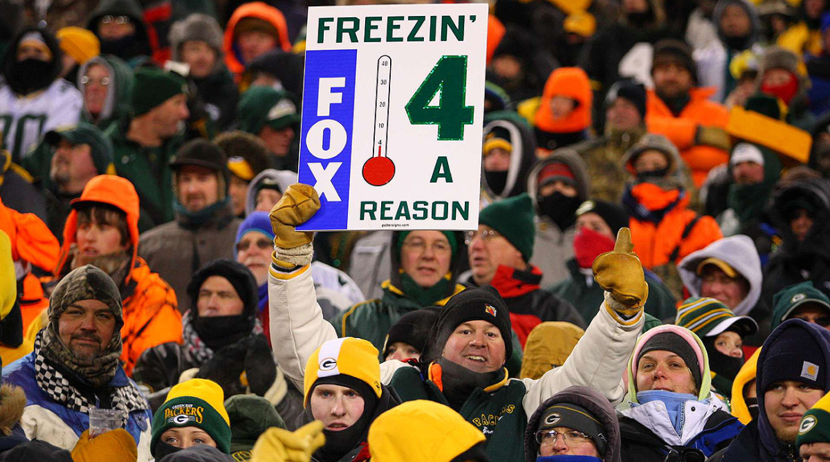 The sub-zero temperatures at kickoff only got worse as the game wore on and the wind whipped.