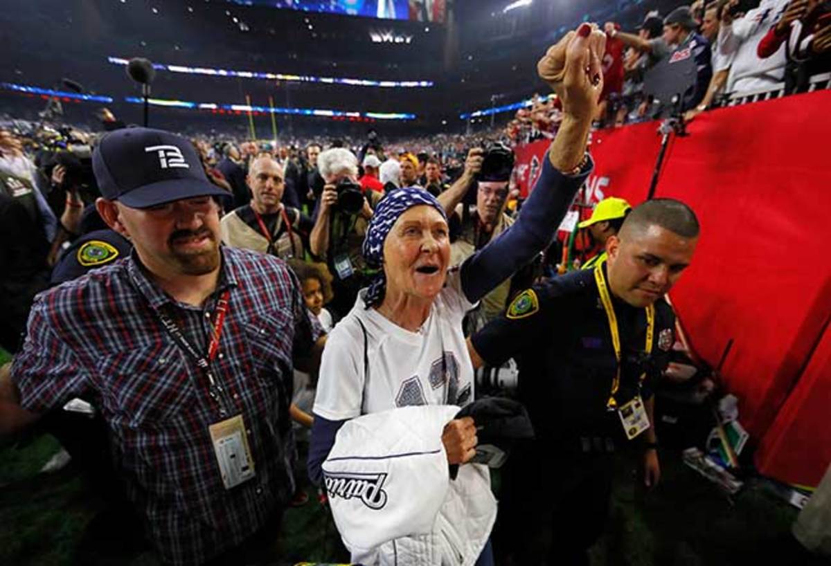 Galynn, all smiles after Super Bowl 51.