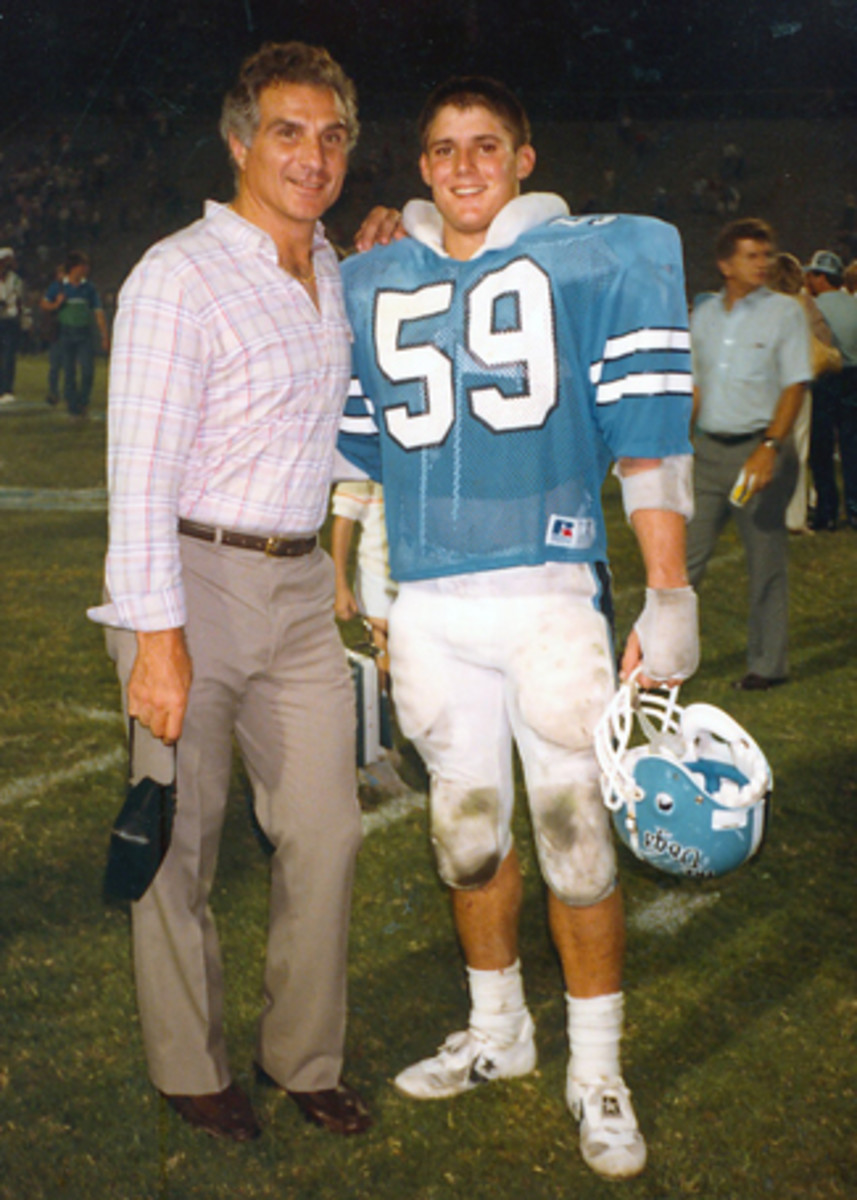 Nick with son Marc at the Citadel. 