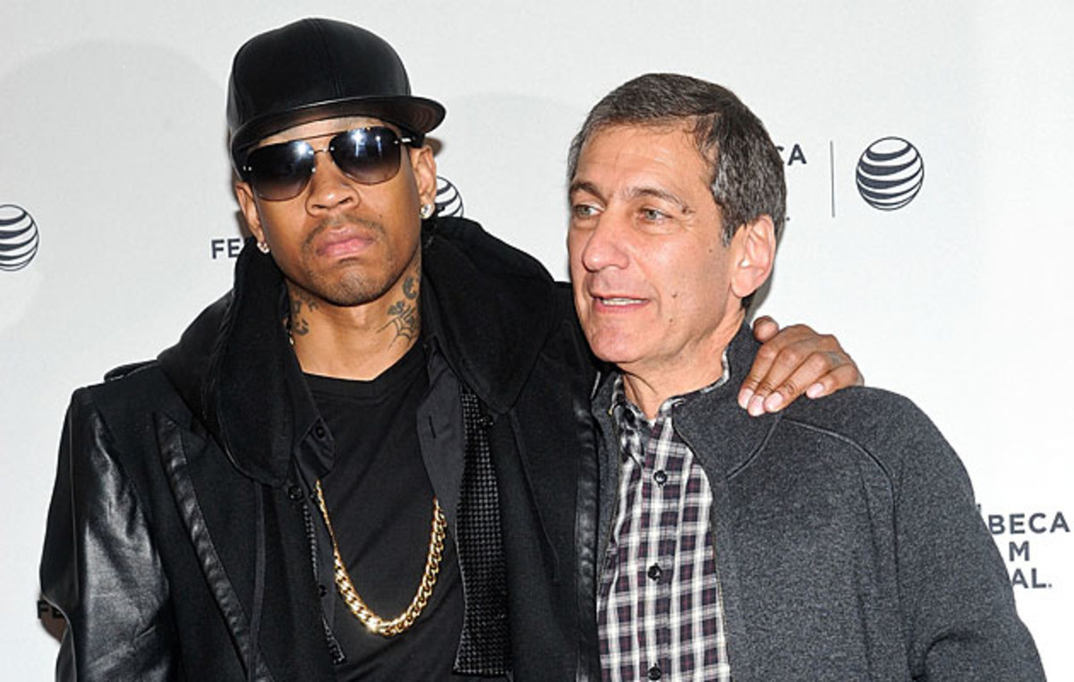 Mike Tollin (right) produced a documentary about Philadelphia 76ers legend Allen Iverson.