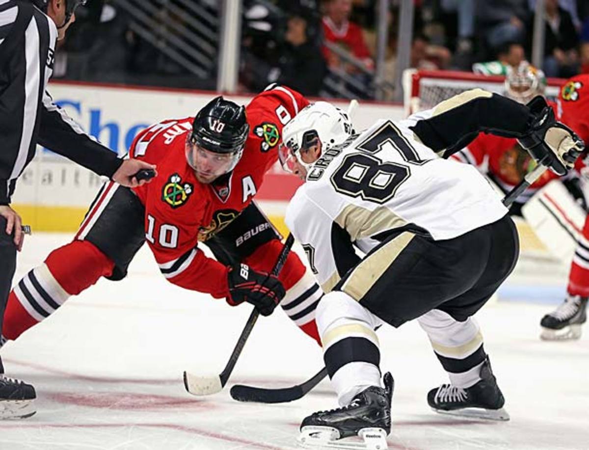 Patrick Sharp and Sidney Crosby