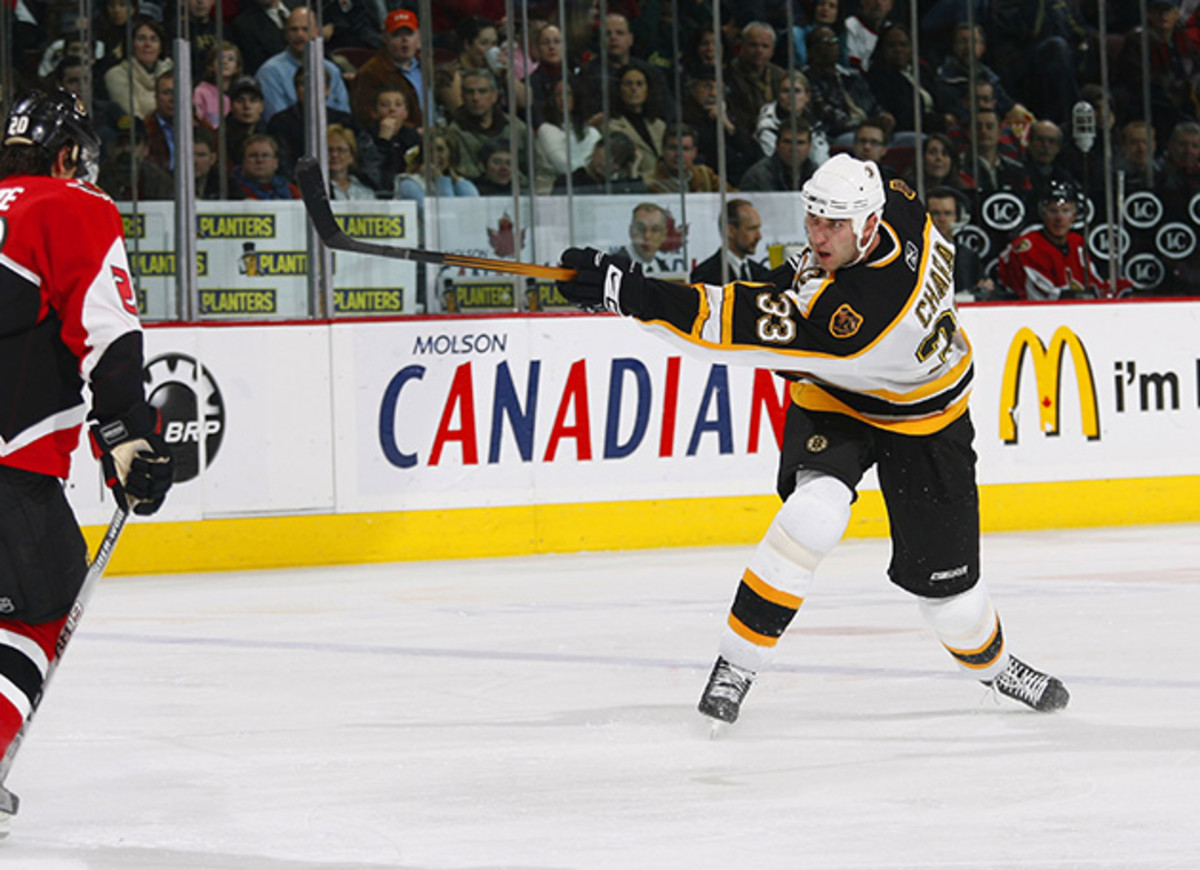 Zdeno Chara took the slapshot to the next level, currently holding the NHL record for the hardest shot ever hit at 108.8 mph.