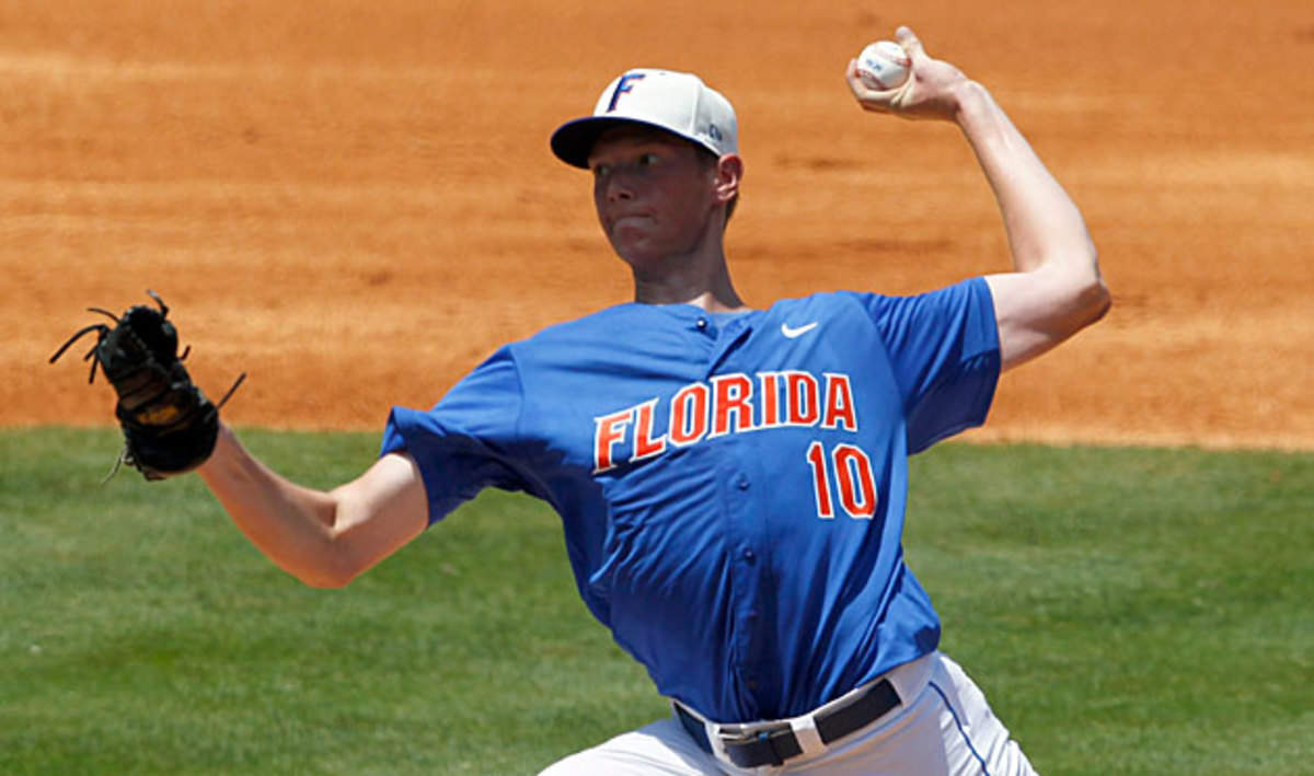 A.J. Puk has helped Florida reach the College World Series and positioned himself at the top of draft boards for next season.