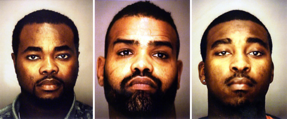 Carruth was convincted in connection with Cherica's murder, along with (from near right) Knnedy, Watkins and Abraham.