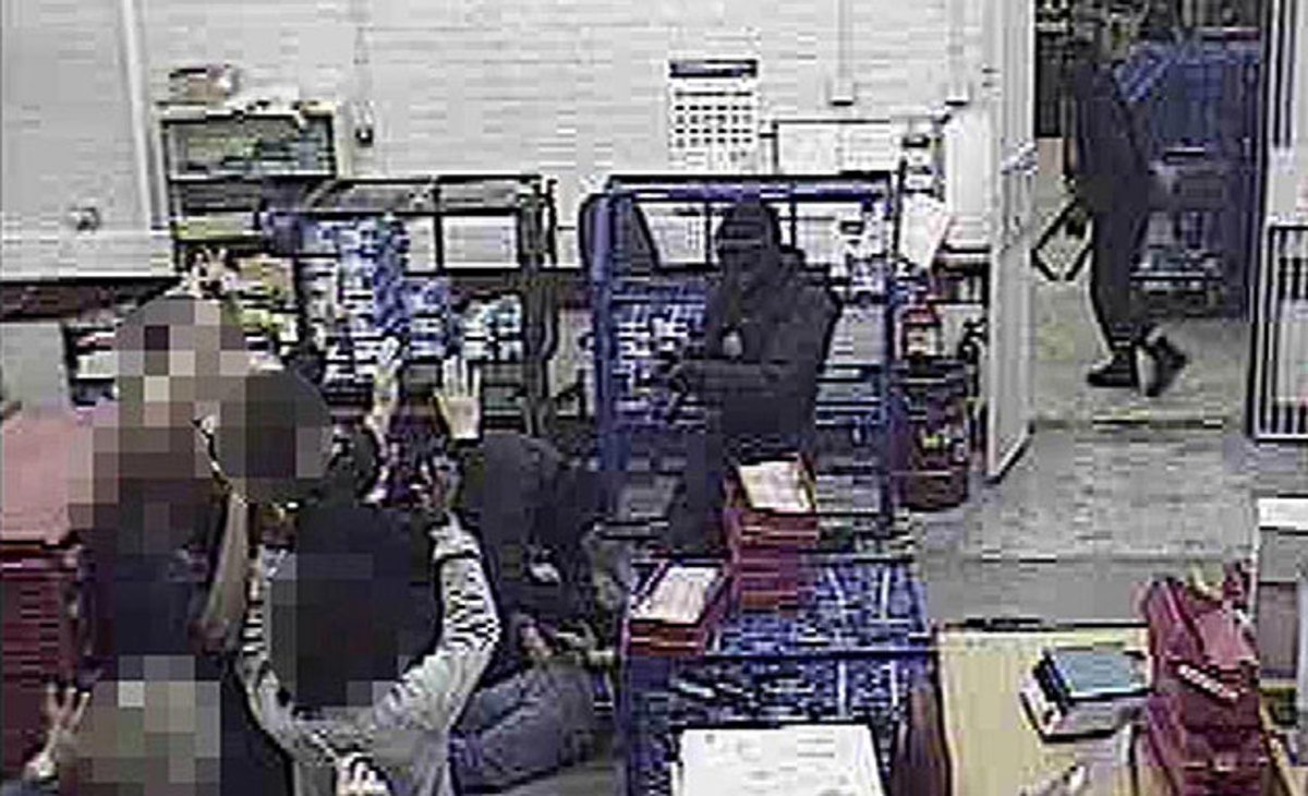 Security footage of the heist was helpful, but the thieves' sloppiness was their undoing.