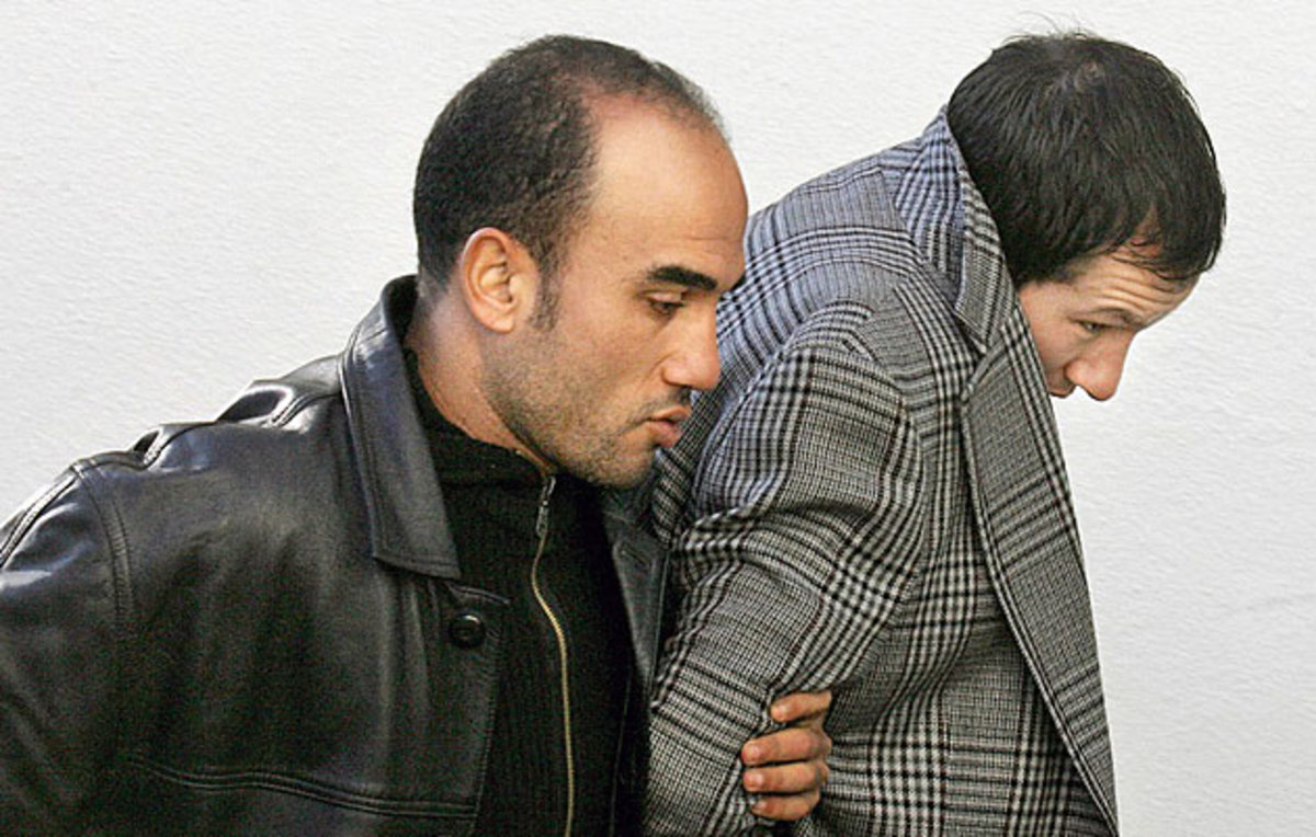 Murray (right) was arrested by Morocco's police, who later discovered drugs in a raid on his home.