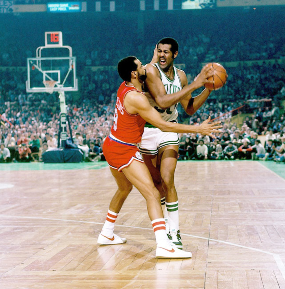 M.L. Carr and Lionel Hollins