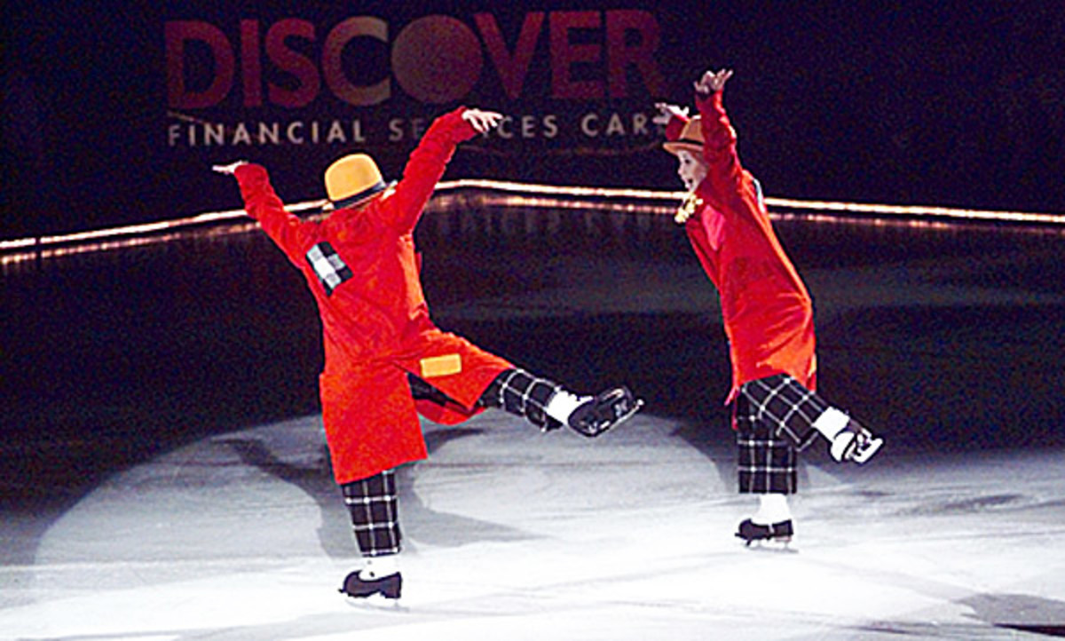 ice skating clowns