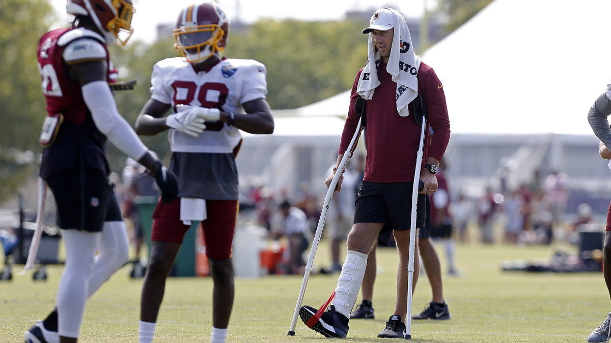 Smith hasn't been on the field—in uniform—since suffering a compound fracture in his right leg in November 2018.
