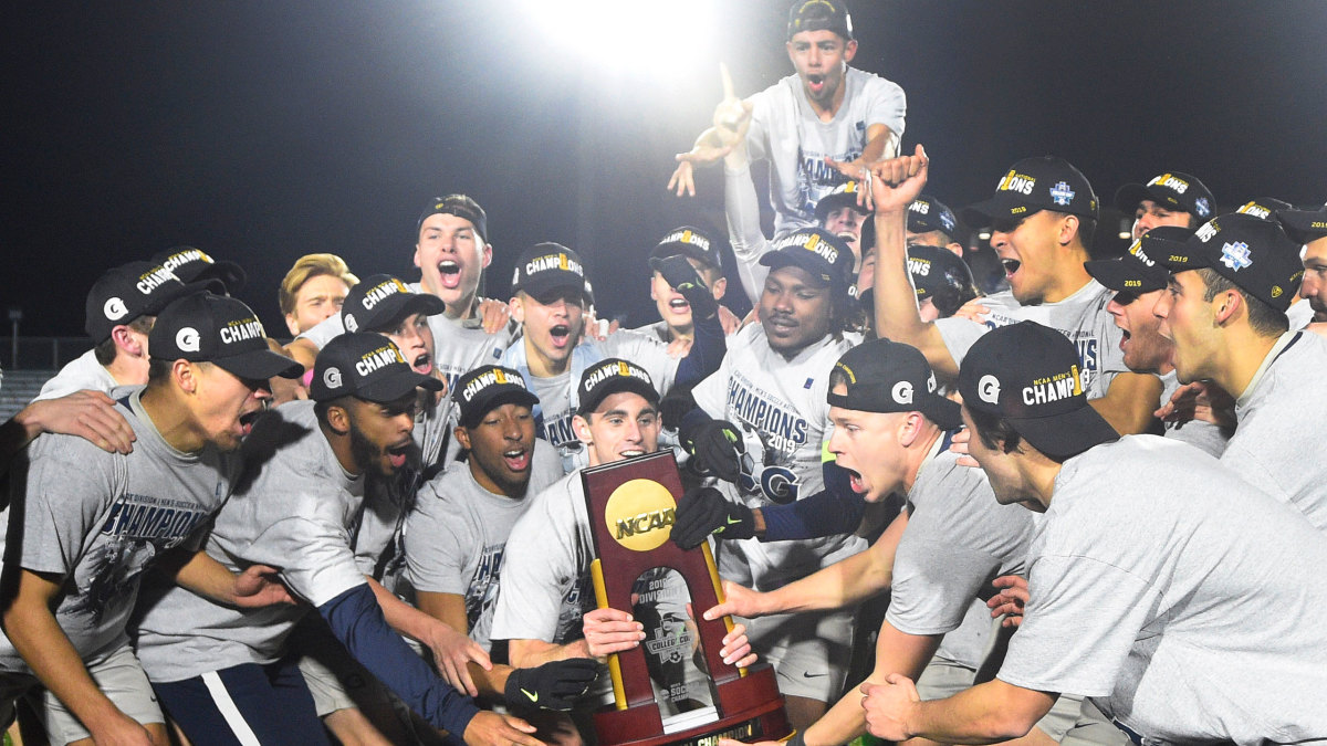 Georgetown men's soccer celebrates its 2019 NCAA championship