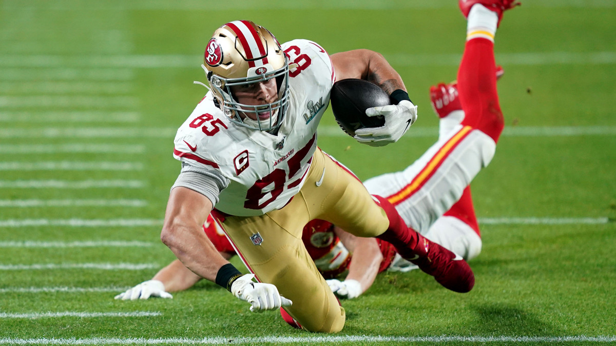 Kittle was the Niners’ leader in catches and receiving yards in each of the past two seasons.