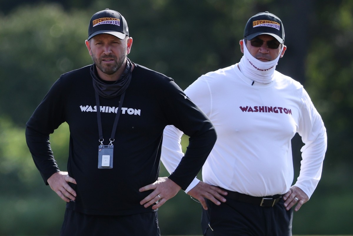 Ron Rivera Scott Turner © Geoff Burke-USA TODAY Sports