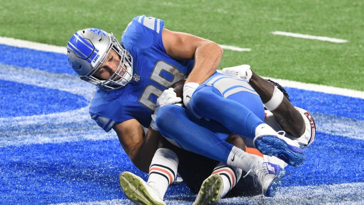 Detroit Lions tight end T.J. Hockenson 
