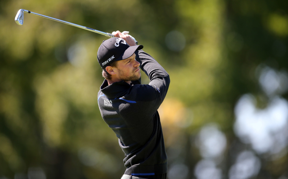 Thomas Detry plays his shot from the third tee during the third round of the U.S. Open golf tournament at Winged Foot Golf Club - West.