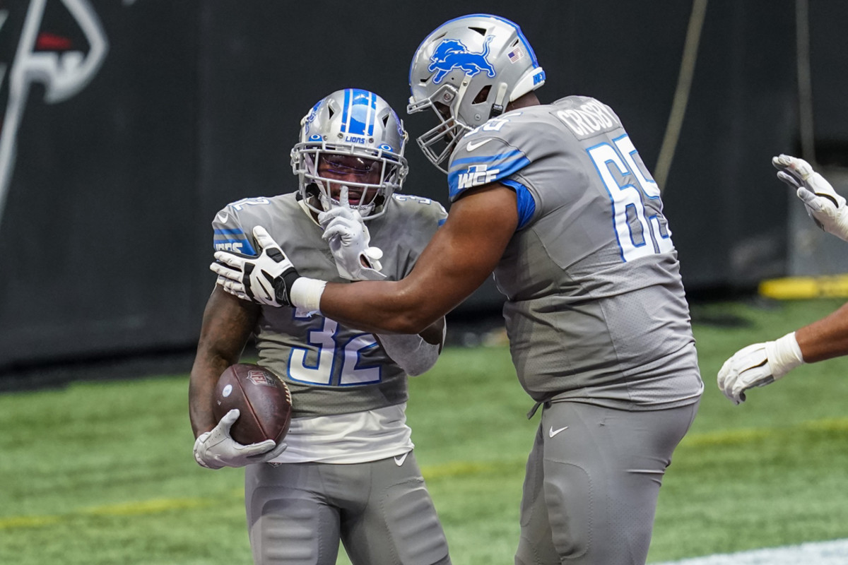 Detroit Lions rookie running back D'Andre Swift