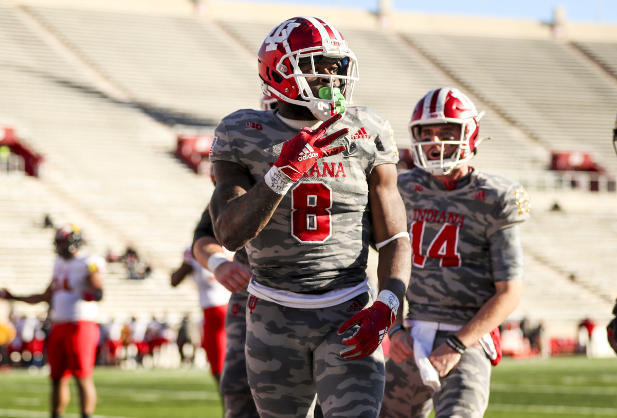 Stevie Scott and the Indiana running game kicked into high gear on Saturday, led by Scott's three touchdowns. (IU Athletics)