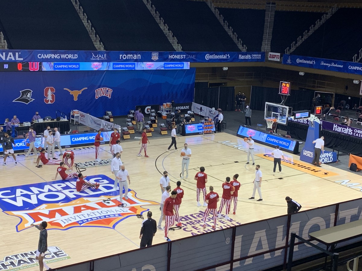 Indiana warming up.