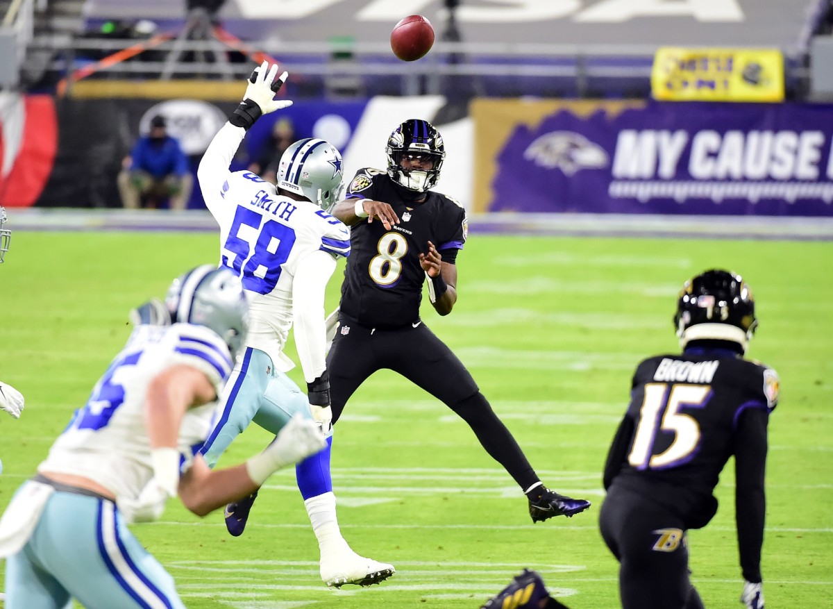 Lamar Jackson Cowboys © Evan Habeeb  2020 Dec 8