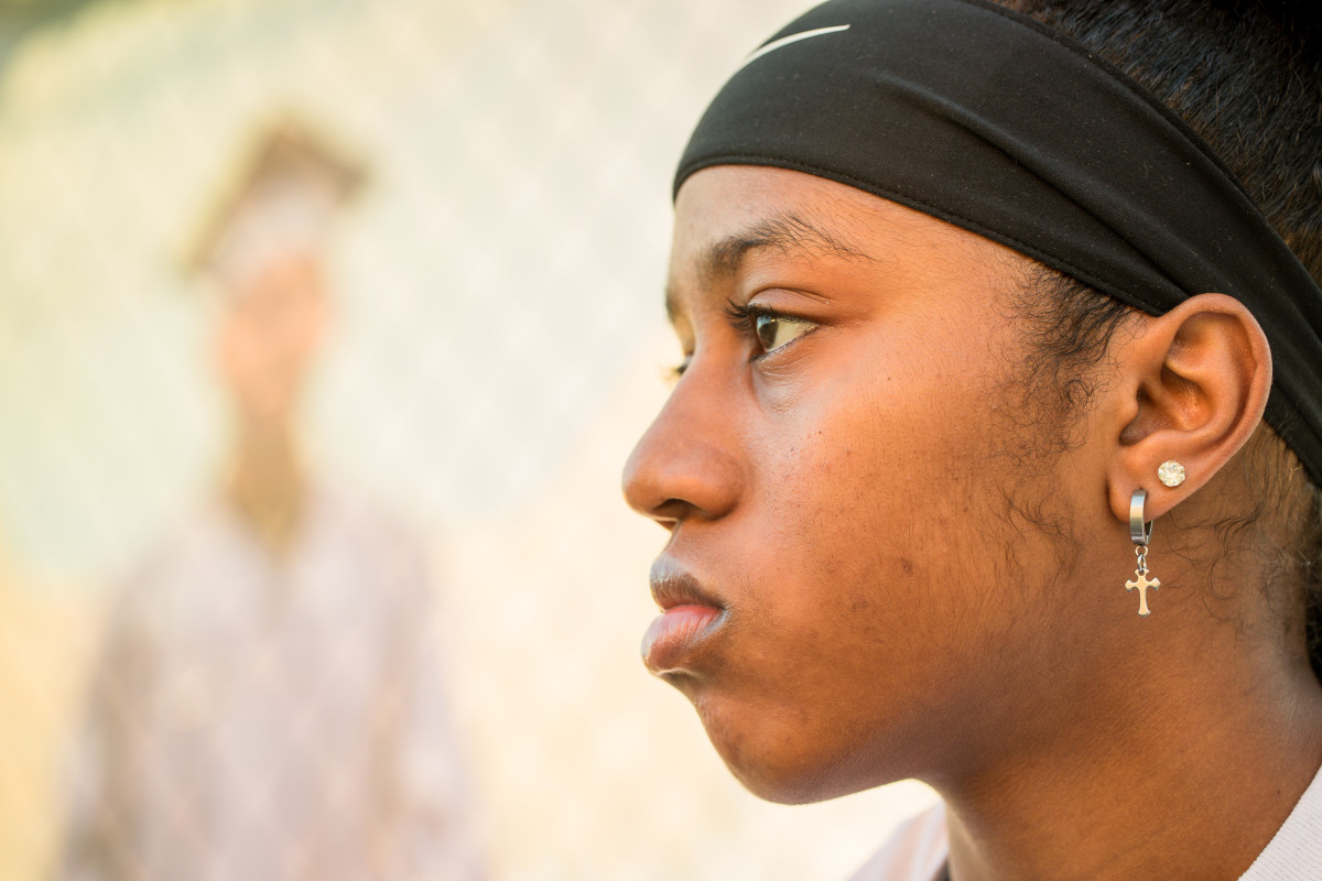 Daja White was with her friend Aamir Griffin when he was shot.