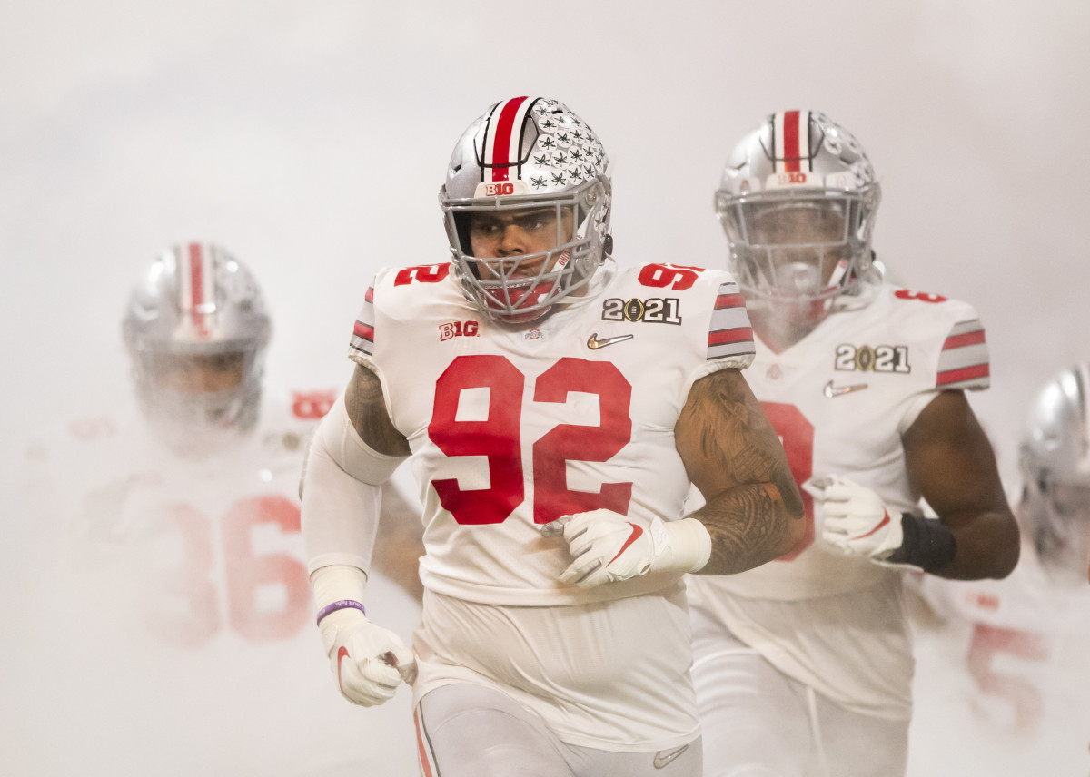 Haskell Garrett takes the field for the CFP National Title Game in Miami.