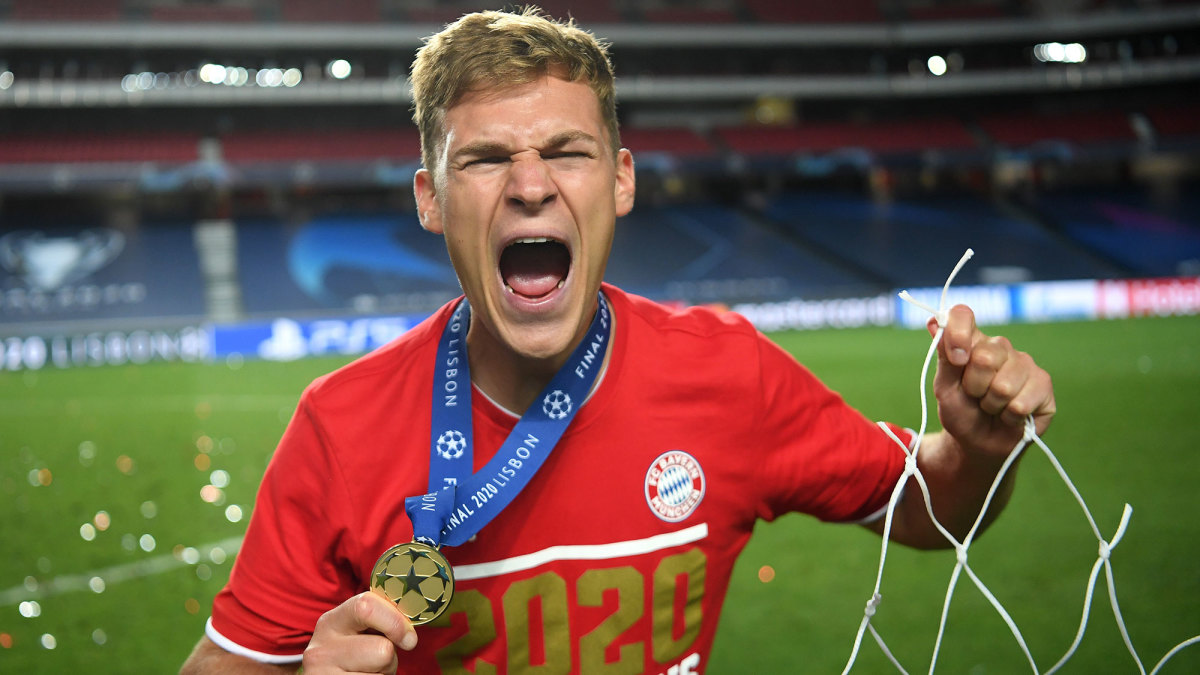 Joshua Kimmich after Bayern Munich's Champions League title