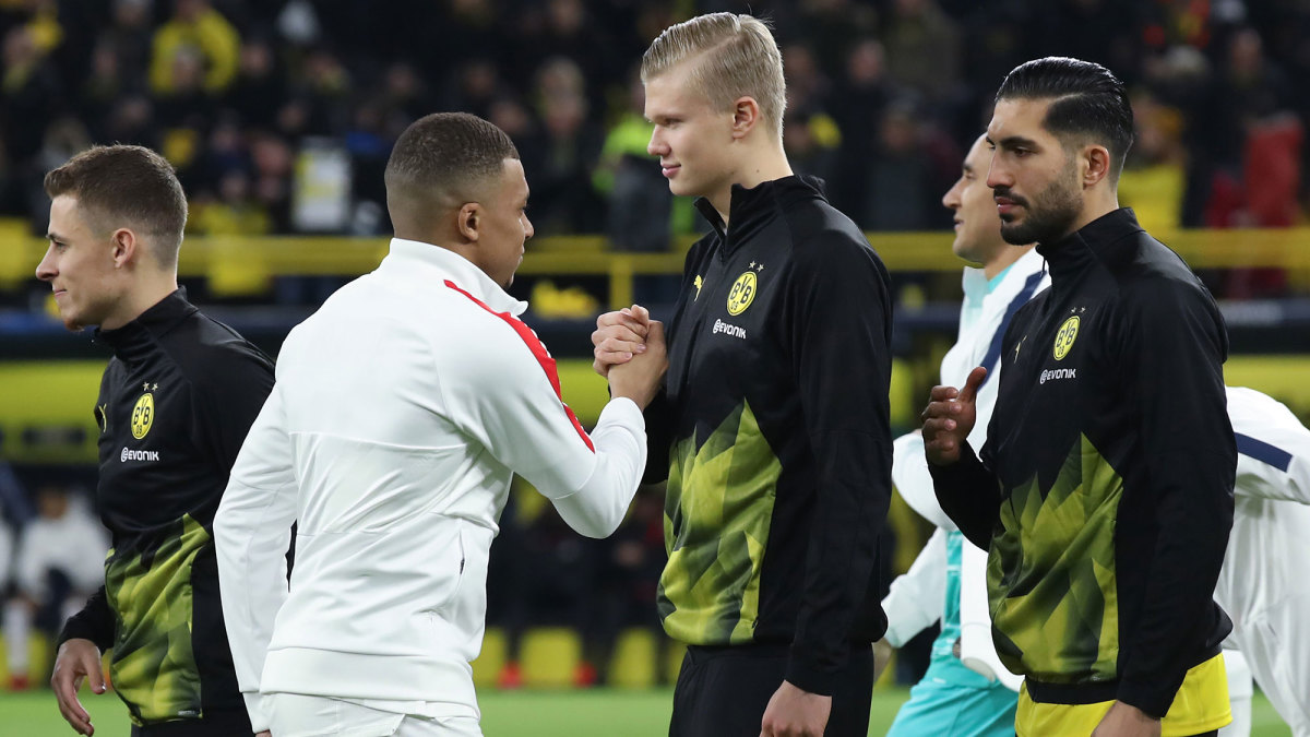 Kylian Mbappe and Erling Haaland