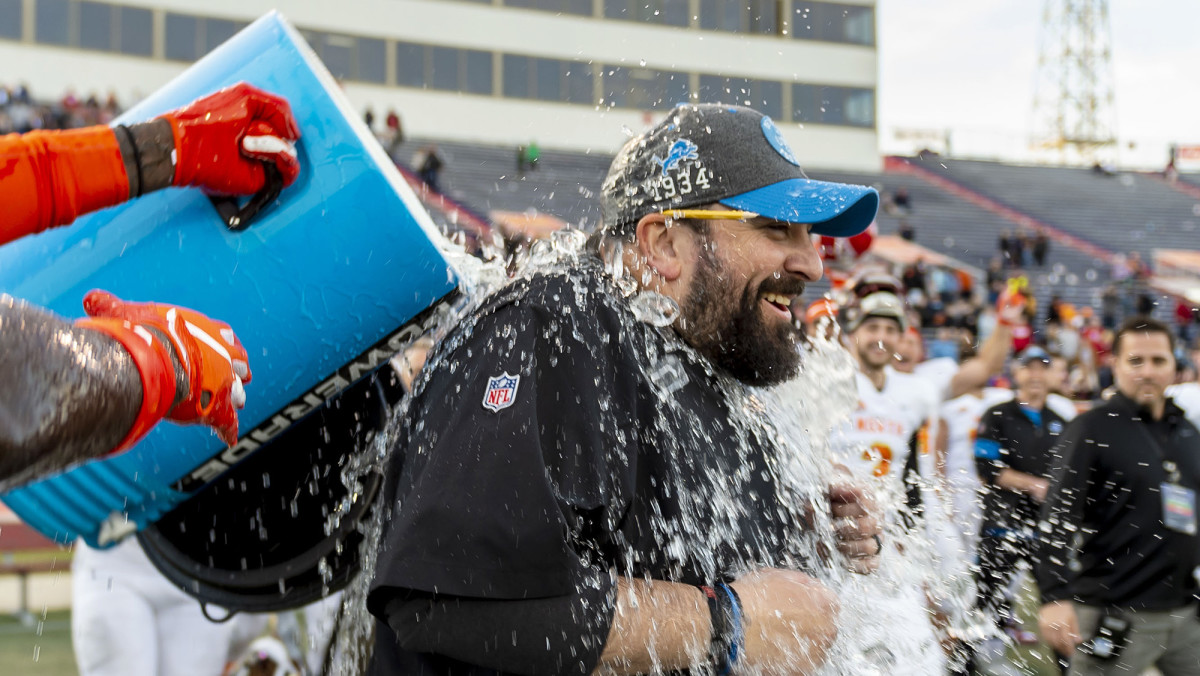 The Lions’ boss led the South to a 34–17 win over the Bengals-coached North in the Senior Bowl.