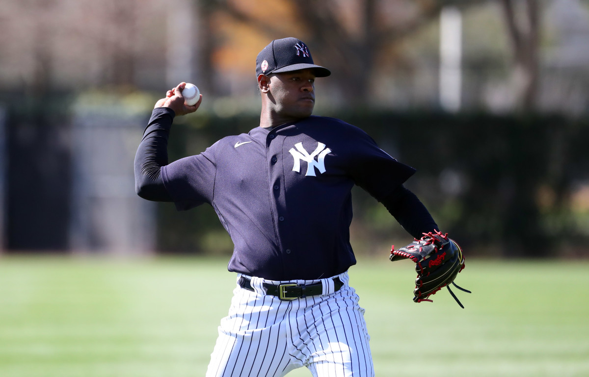 Luis Severino Throwing at Spring Training