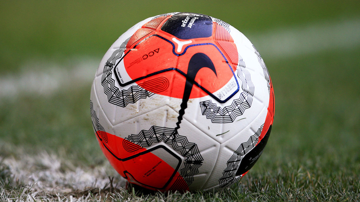 A Premier League ball circa 2020.