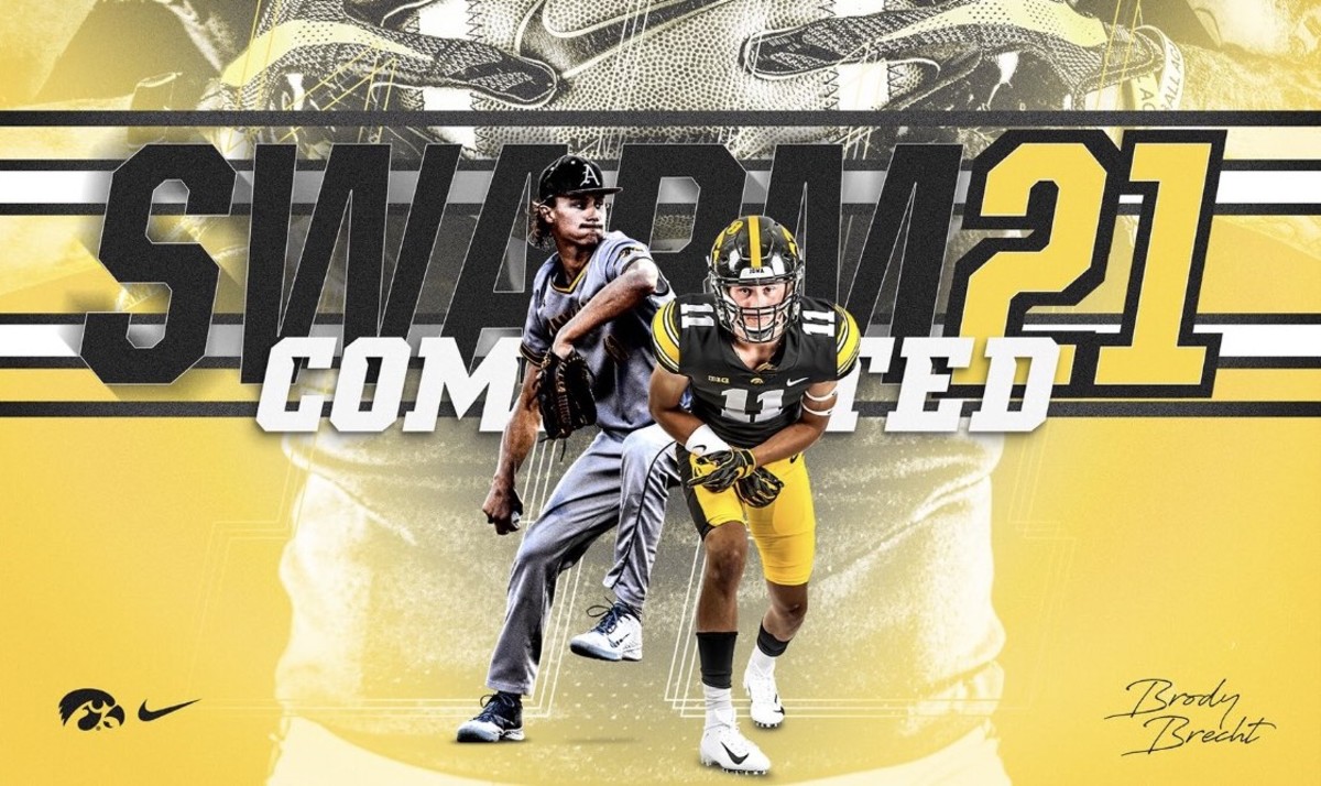 Brody Brecht is slated to be a two-sport athlete in Iowa's 2021 recruiting class, playing football and baseball.