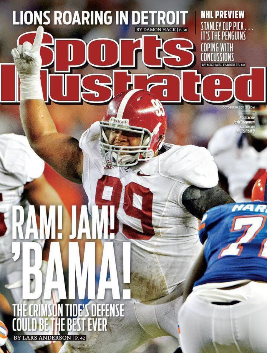 Sports Illustrated cover Josh Chapman, Oct. 10, 2011