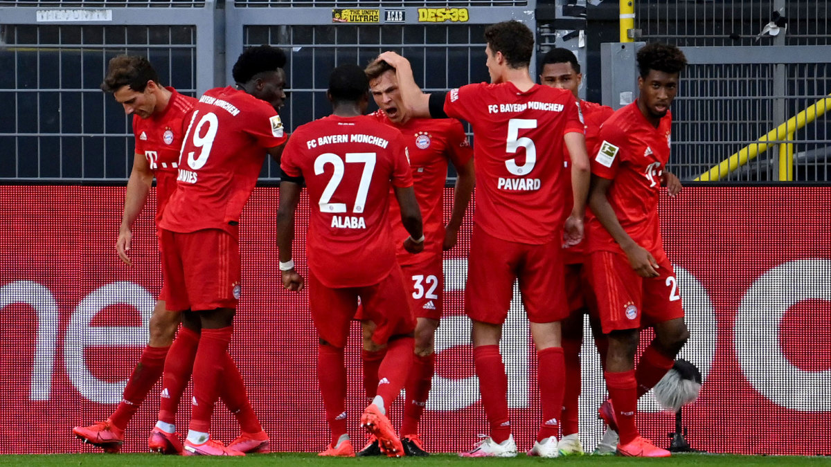 Joshua Kimmich scores for Bayern Munich