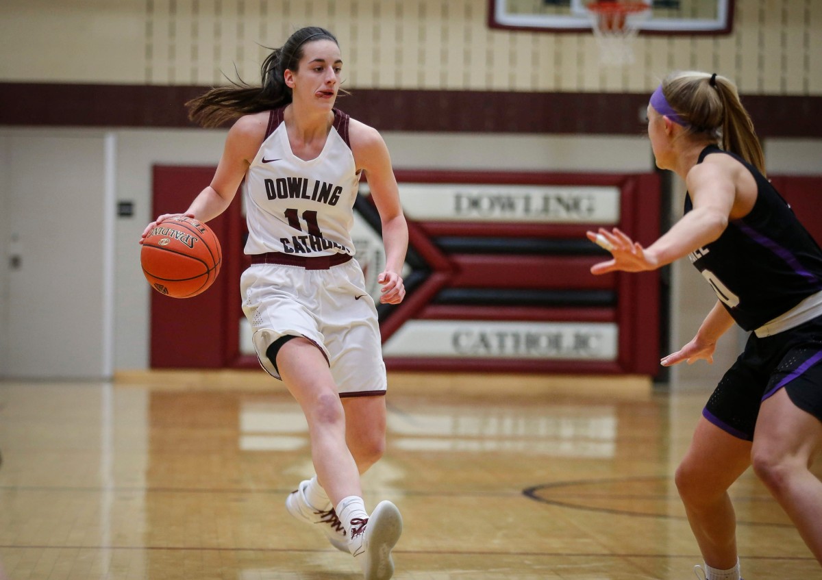 Caitlin Clark was one of the top guard prospects in the nation. (Bryon Houlgrave/Des Moines Register-Imagn Content Services LLC)