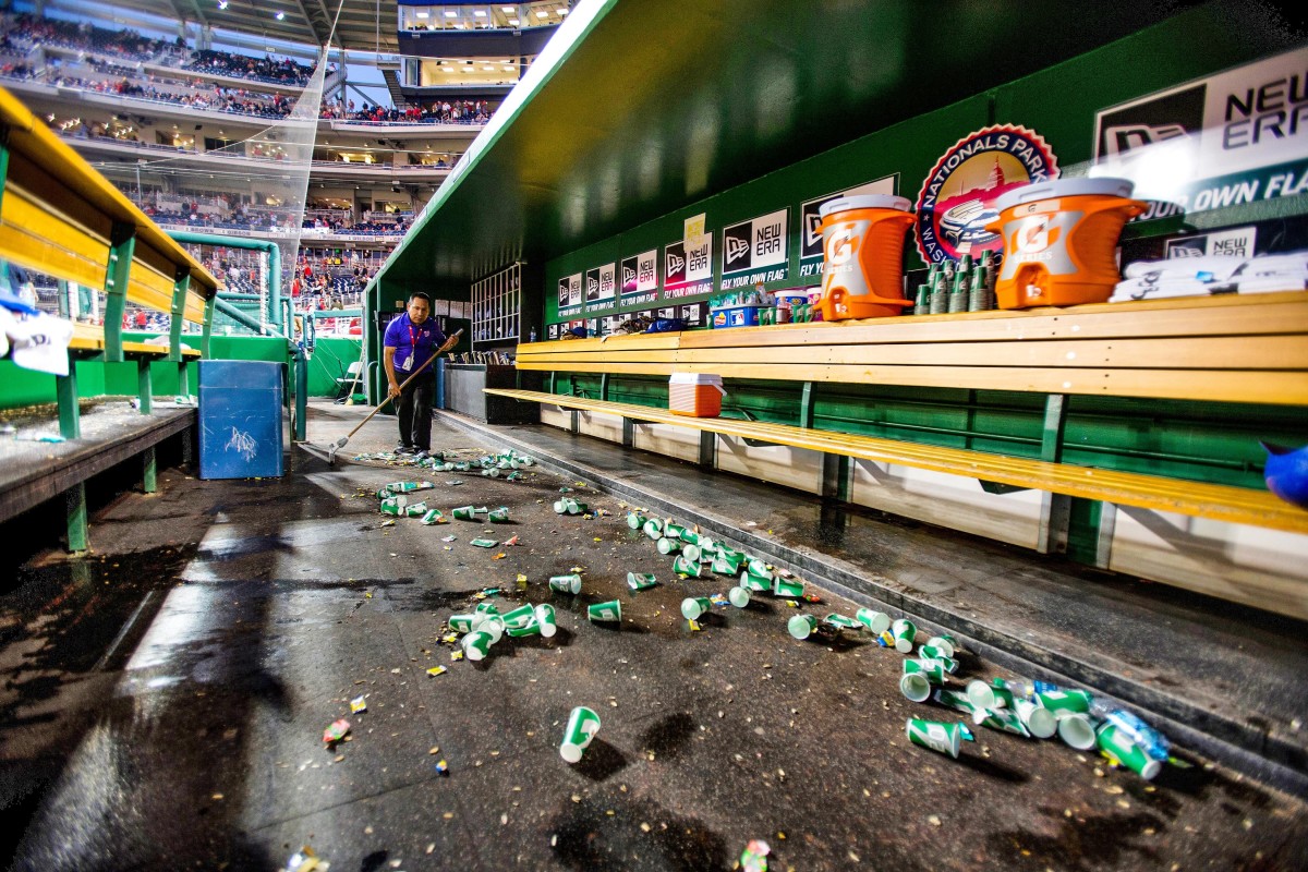 Expect heightened new hygiene standards at stadiums, even in the depths of a Major League dugout. 