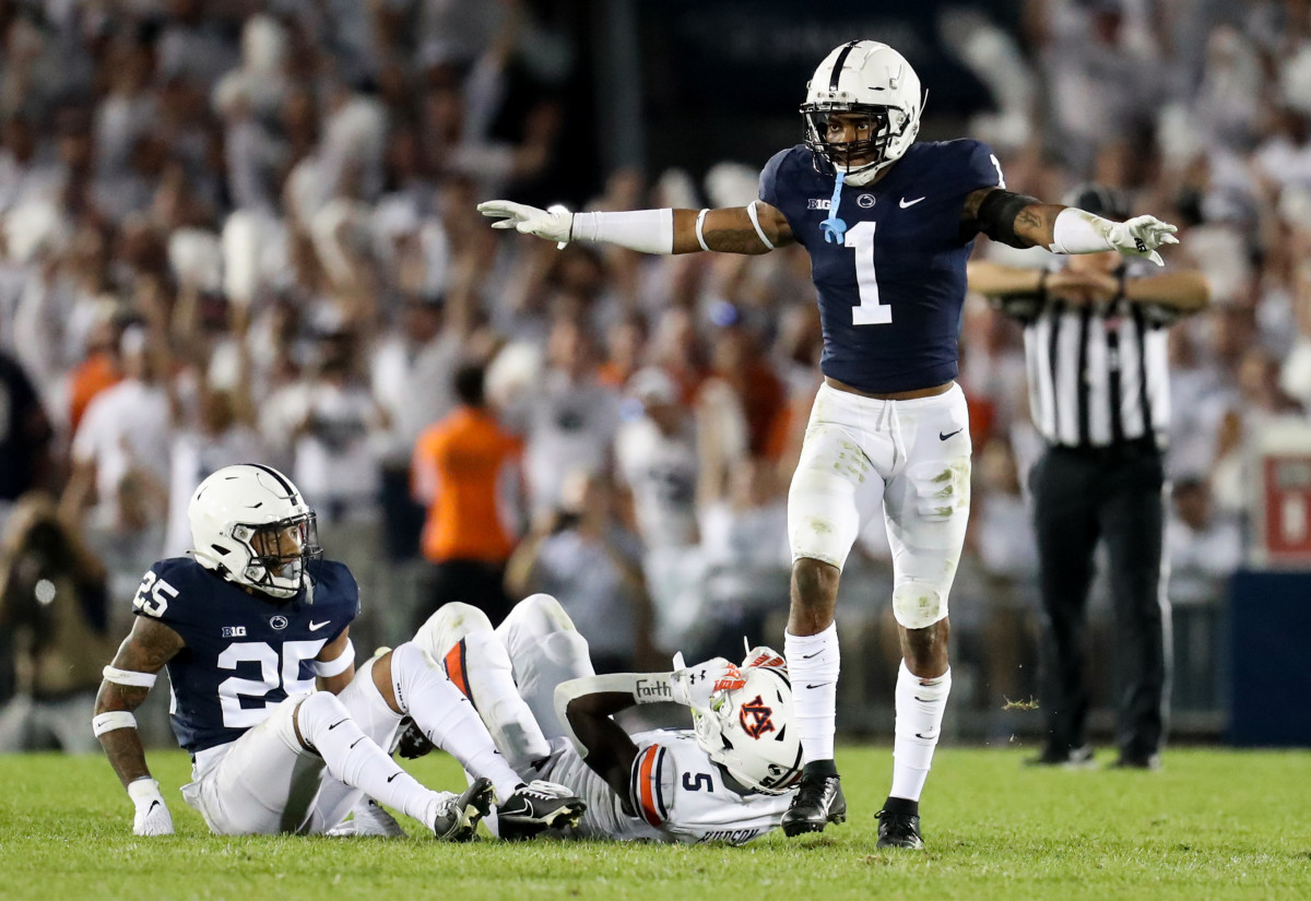 Penn State's Jaquan Brisker figures to be one of the top-testing safeties at the 2022 NFL Scouting Combine. 