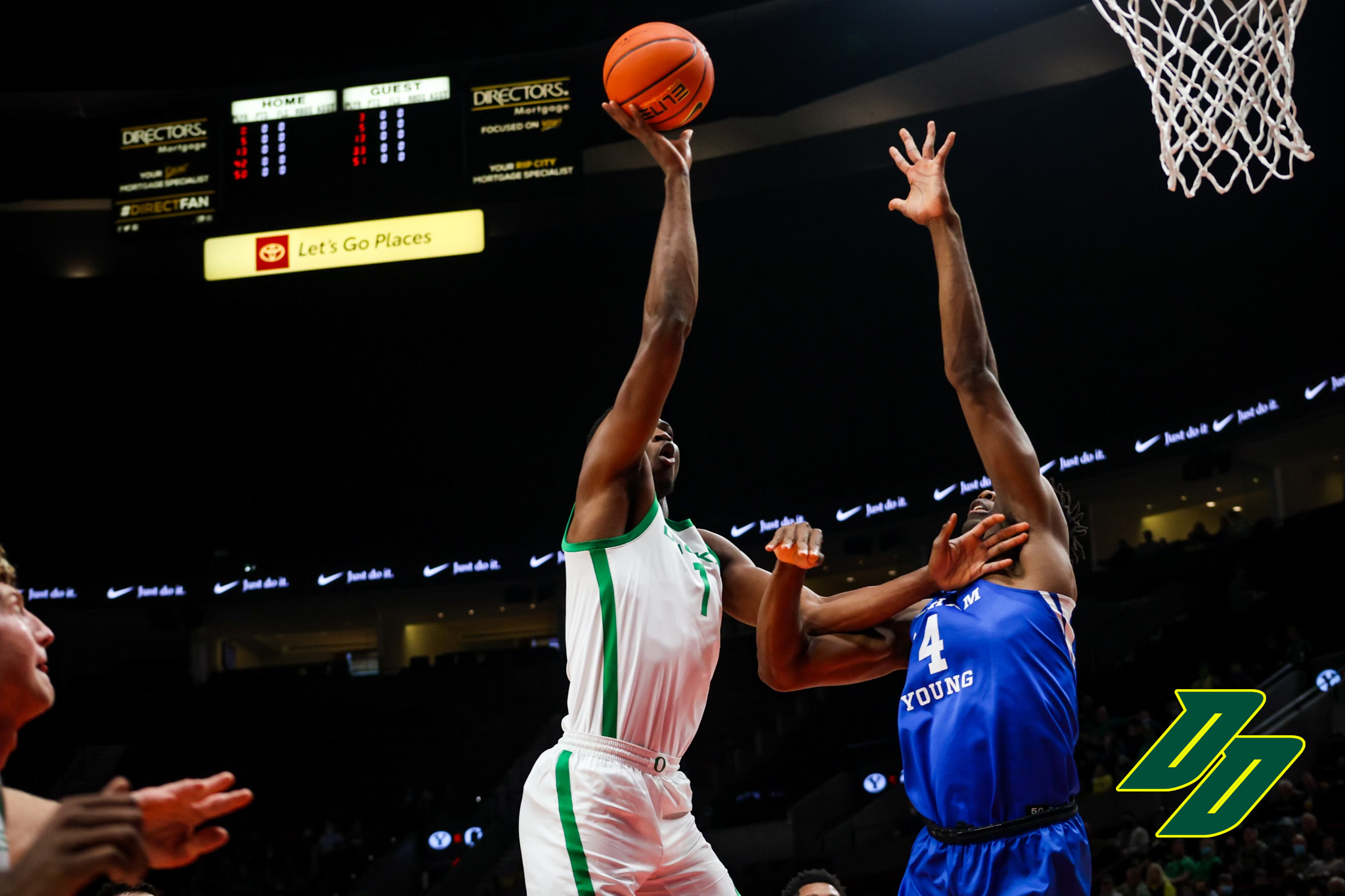 N'Faly Dante returns from an ACL injury against the BYU Cougars at the Moda Center in Portland. 