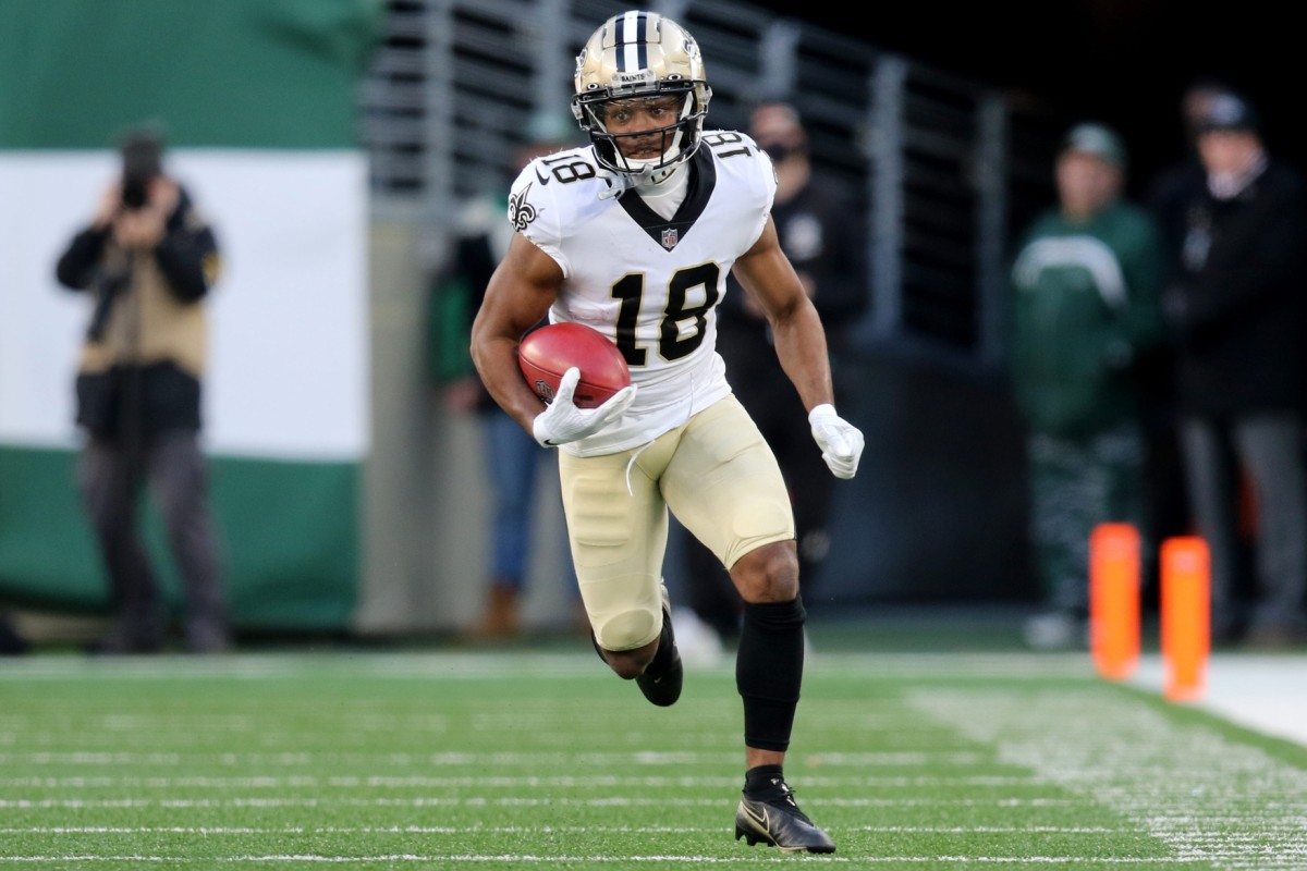 Easop Winston Jr. of the New Orleans Saints runs with the ball in the fourth quarter. Sunday, December 12, 2021 Jets Host Saints