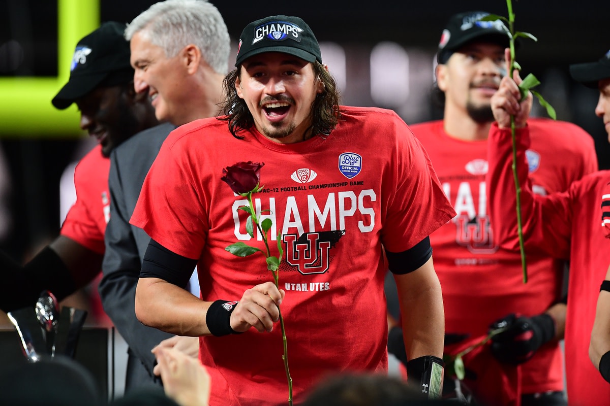 Utah’s quarterback Cameron Rising